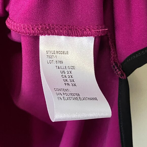 Mr. Max Fashions Dark Mauve Round Neck Tulip Bell Sleeve Blouse Top - Picture 9 of 10